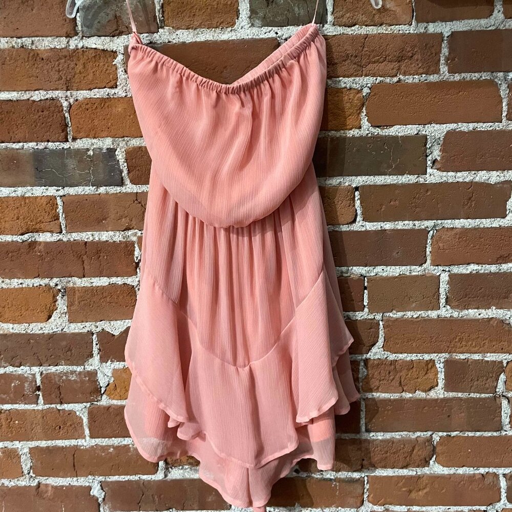 EXPRESS Strapless Ruffle Romper
